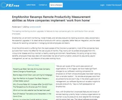 EmpMonitor Revamps Remote Productivity Measurement abilities as More companies implement ‘work from home’